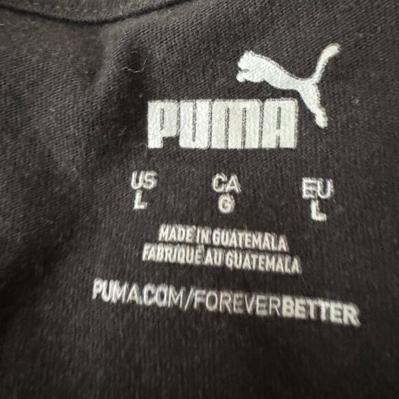 Puma Shadow Cat Men's Graphic Black Tee Size L - Picture 4 of 5